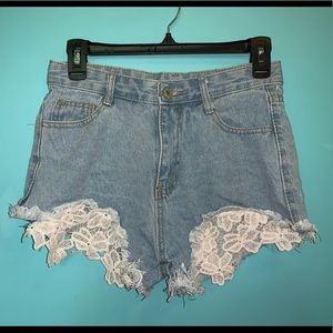 Light Blue Jean Shorts